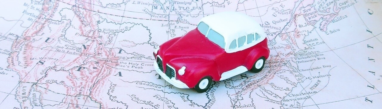 Importing and Exporting Cars and Other Vehicles Red Car US Map