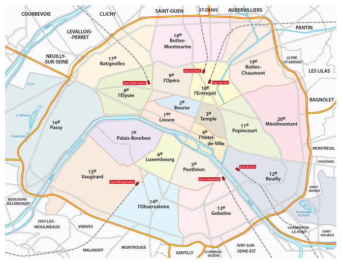 Administrative Communes in Paris