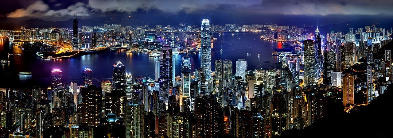 Moving to Hong Kong from USA Skyline Panoramic View