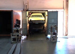 car loading in 40ft container